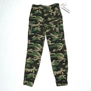 NEW Ring Of Fire Camo Jogger Pants Women's‎ Size 12 Zipper Pockets Camouflage
